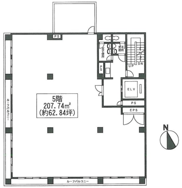 三田UTビル5F 間取り図