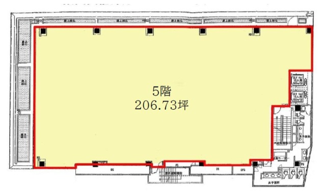 ラウンドクロス六本木5F 間取り図