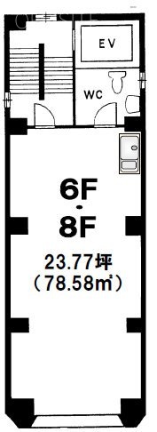 新宿須田ビル6F 間取り図