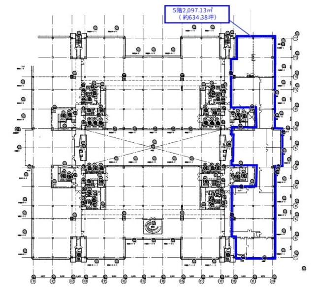 東京ファッションタウン(TFTビル東館)5F 間取り図