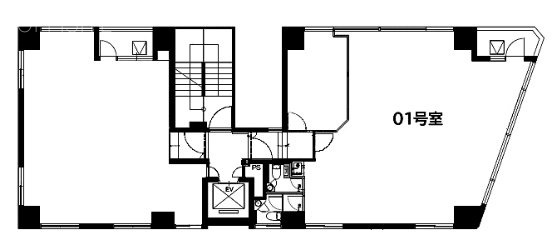 合人社東京秋葉原ビル801 間取り図