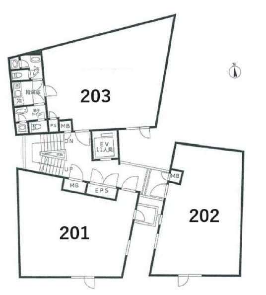 荒木町ガーデンズ202 間取り図