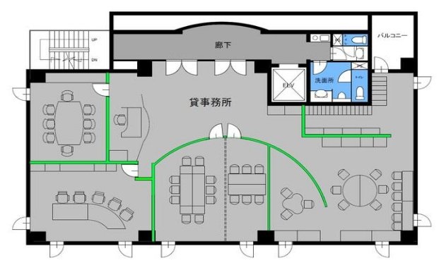 ジャロックビル6F 間取り図