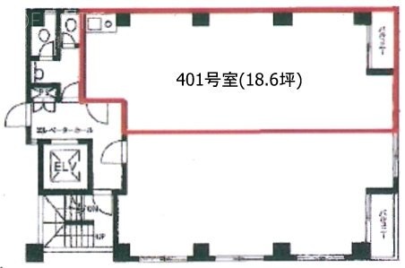 新川田所ビル401 間取り図