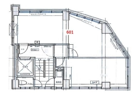 AUBE新川ビル601 間取り図