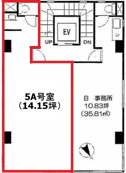 西新橋ビルA 間取り図