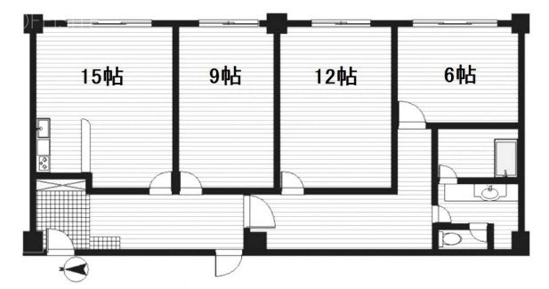 大永初台マンション703 間取り図