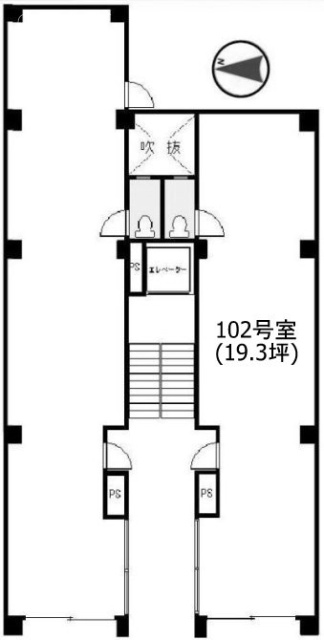 中野新橋ペガサスビル102 間取り図