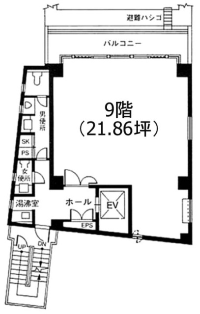Ikigai Bashiビル9F 間取り図
