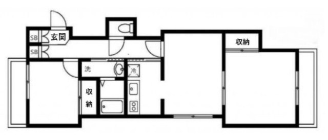 グランヴィル中野501 間取り図