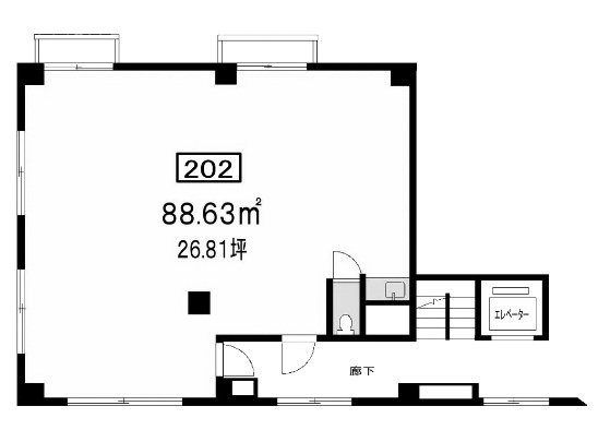 高北ハイツ202 間取り図