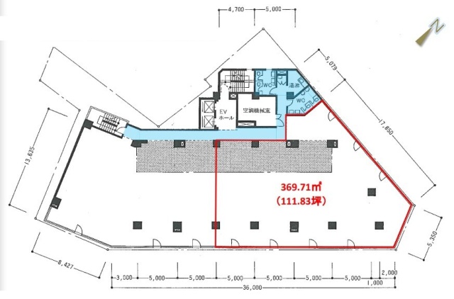 大井町センタービル501 間取り図
