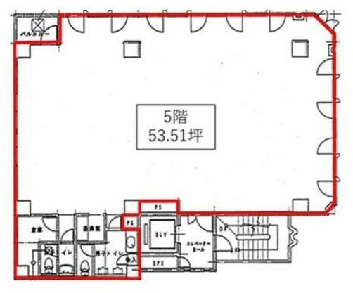 ITP本郷オフィス5F 間取り図