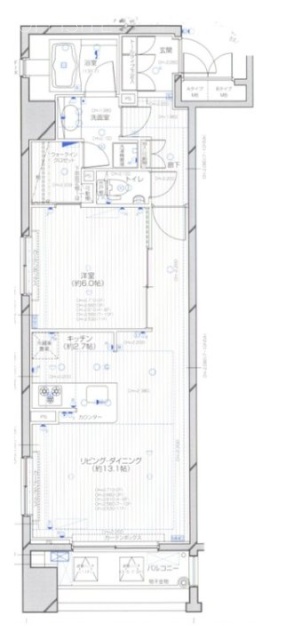 ダイナシティ浅草301 間取り図
