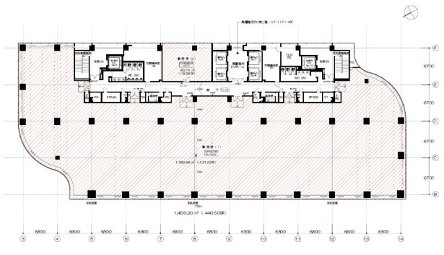 日比谷シャンテ(東宝日比谷)ビル16F 間取り図