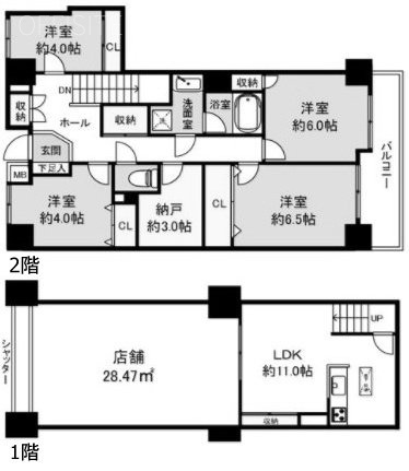 藤和シティコープ町屋Ⅱ105 間取り図