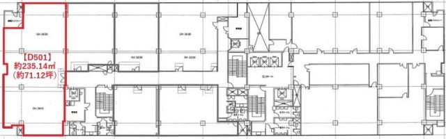関内中央ビルD501 間取り図