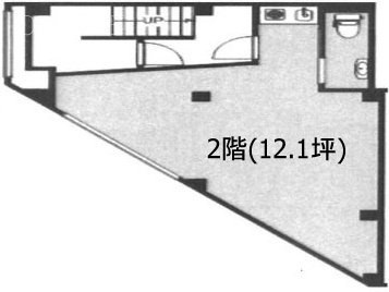 菊川駅前ビル2F 間取り図