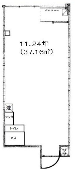 喜楽ビル204 間取り図