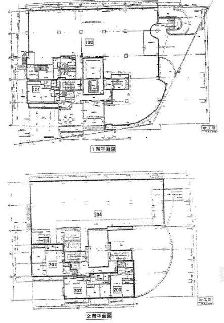 リエール市ヶ谷1F~2F 間取り図