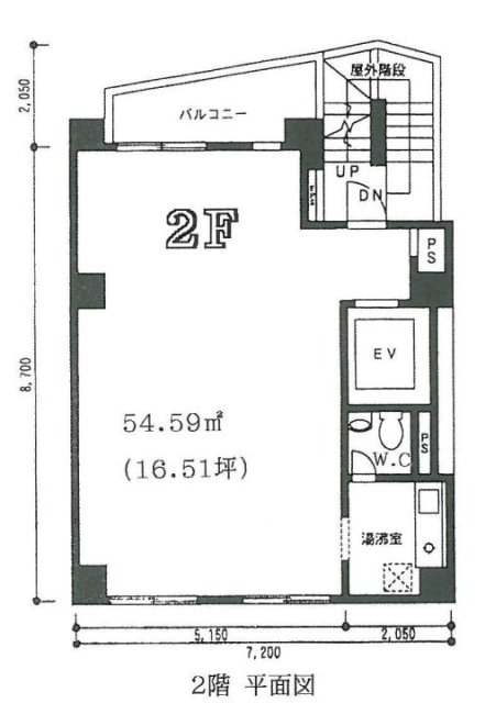 ゼロワンビル2F 間取り図