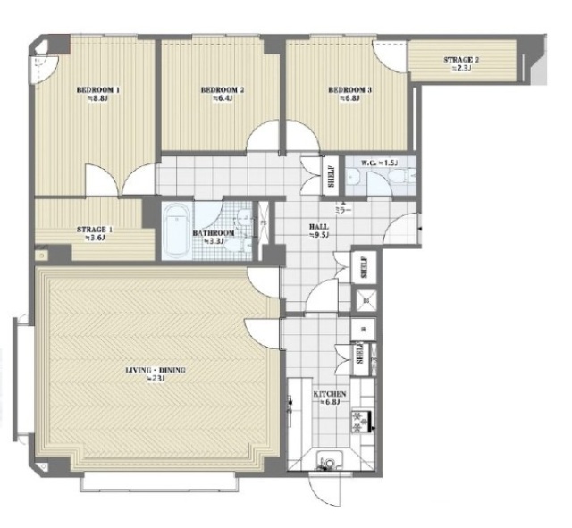 シェ麻布301 間取り図