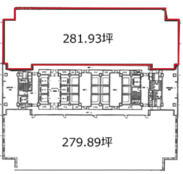 ワールドビジネスガーデン(WBG)マリブイースト 間取り図