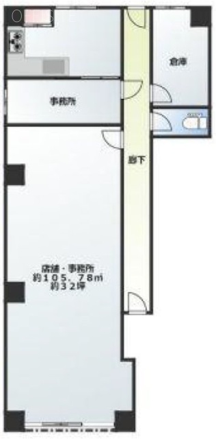 はいばらビル1F 間取り図