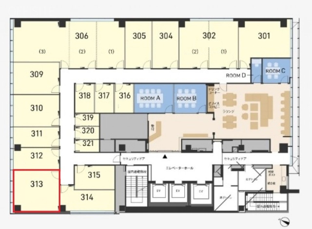 H1O日本橋室町313 間取り図