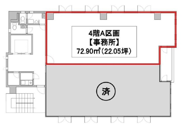 蒲田ビルA 間取り図