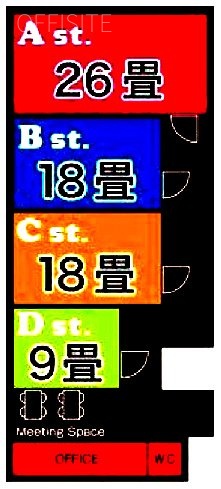 ガルバスタジオ野方B1F 間取り図