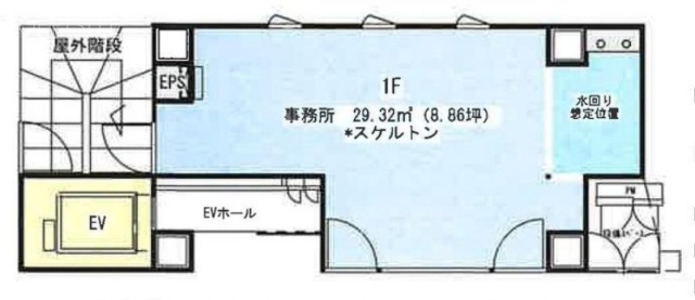 トーハン第8ビル1F 間取り図
