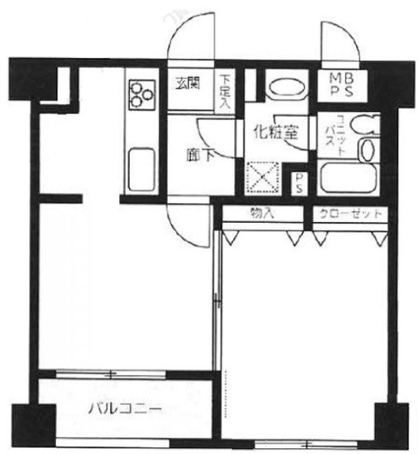 DUO西新宿905 間取り図