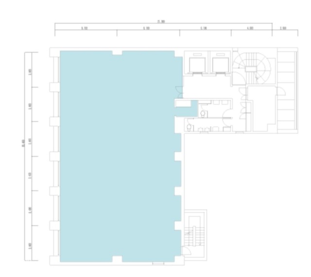 興信(日通住商神田)ビル8F 間取り図