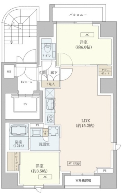 フォレ麻布十番ビル401 間取り図