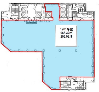虎ノ門ツインビルディングE1020 間取り図