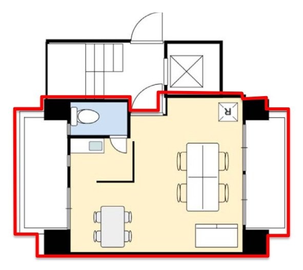 深山(ミヤマ)ビル501 間取り図