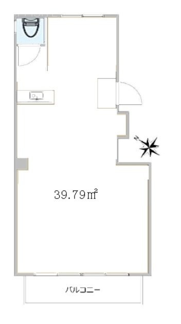 六義園第5コーポ202 間取り図