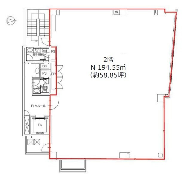 麹町スカイフィールド2F 間取り図