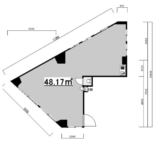 鈴矢ビル301 間取り図