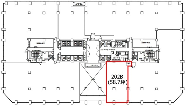 丸の内郵船ビルディング202-B 間取り図