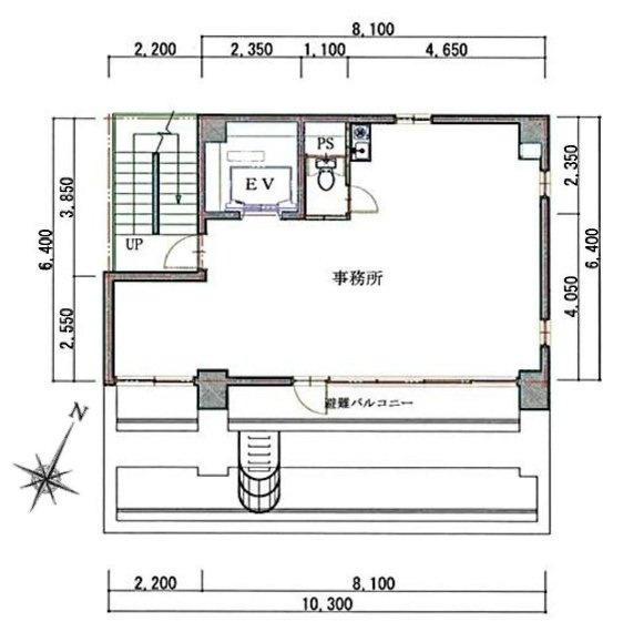 浜町プログレスビル6F 間取り図