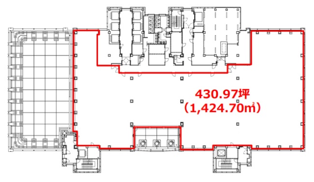 新宿マインズタワー27F 間取り図