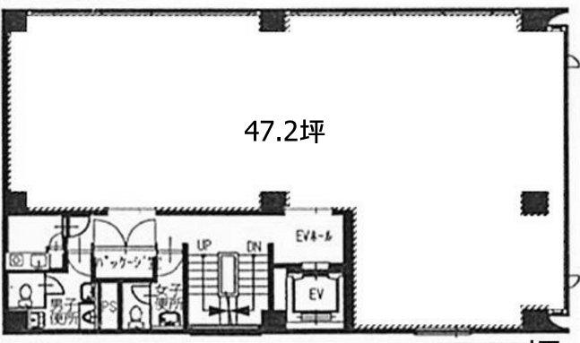 東味ビルの基準階 平面図