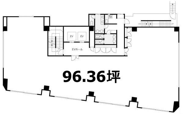 東上野センターの基準階平面図