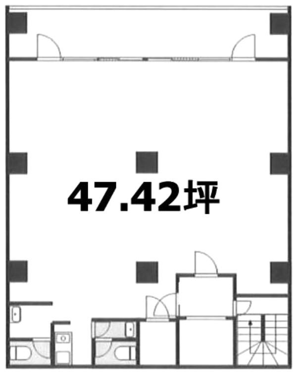 一口坂ＴＳビルの基準階（2階～5階）