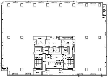 ＮＵ関内ビルの基準階平面図