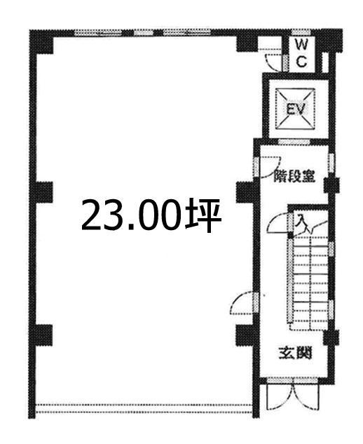 笠井ビルの基準階（2階～3階）
