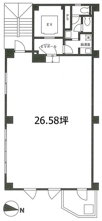 新宿ＷＥＳＴ ＣＯＵＲＴの2階～7階 平面図