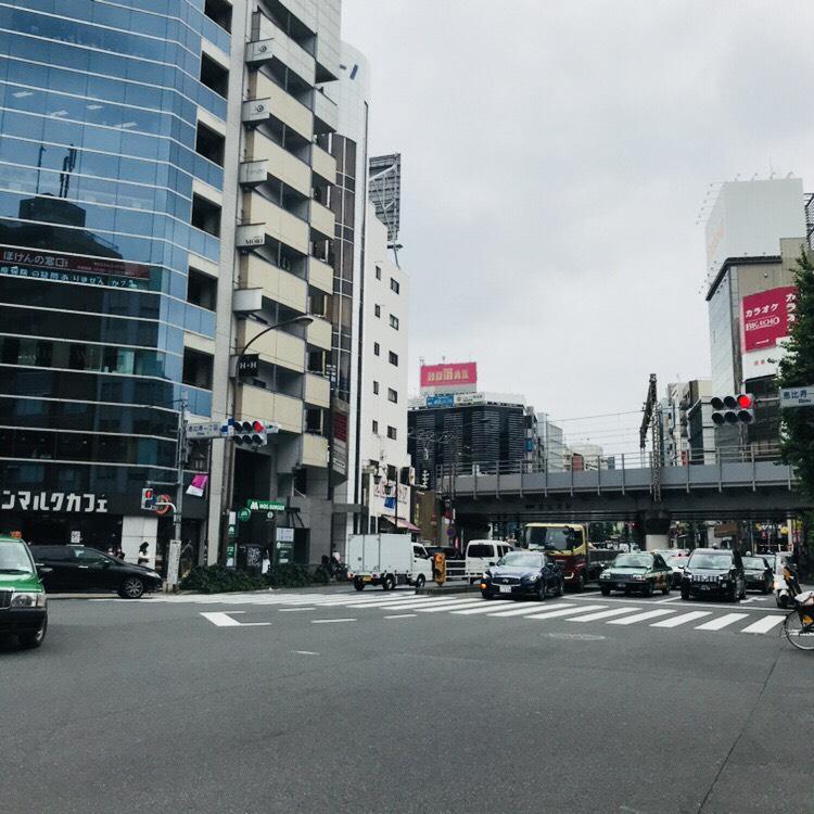 タチムラビルの前面は駒沢通り